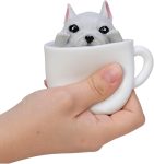 Schylling Pup in a Cup - Squeeze to Reveal Adorable Caffeine-Themed Companions - Style May Vary (Pack of 1)