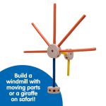 Schylling MKT Super Makit Classic Wood Construction Toy. 3+ years. 70-Pieces (1 EA)