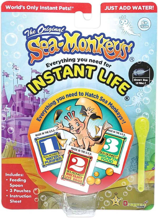 Sea-Monkeys? Instant Life - World's Only Instant Pets? - Ages 6+ (Pack of 1)